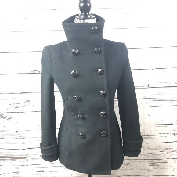 Aritzia Talula Babaton Wool Cashmere Pea Coat XS - Picture 4 of 10